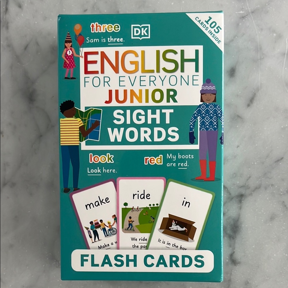 English for Everyone Junior Sight Words Flash Cards
